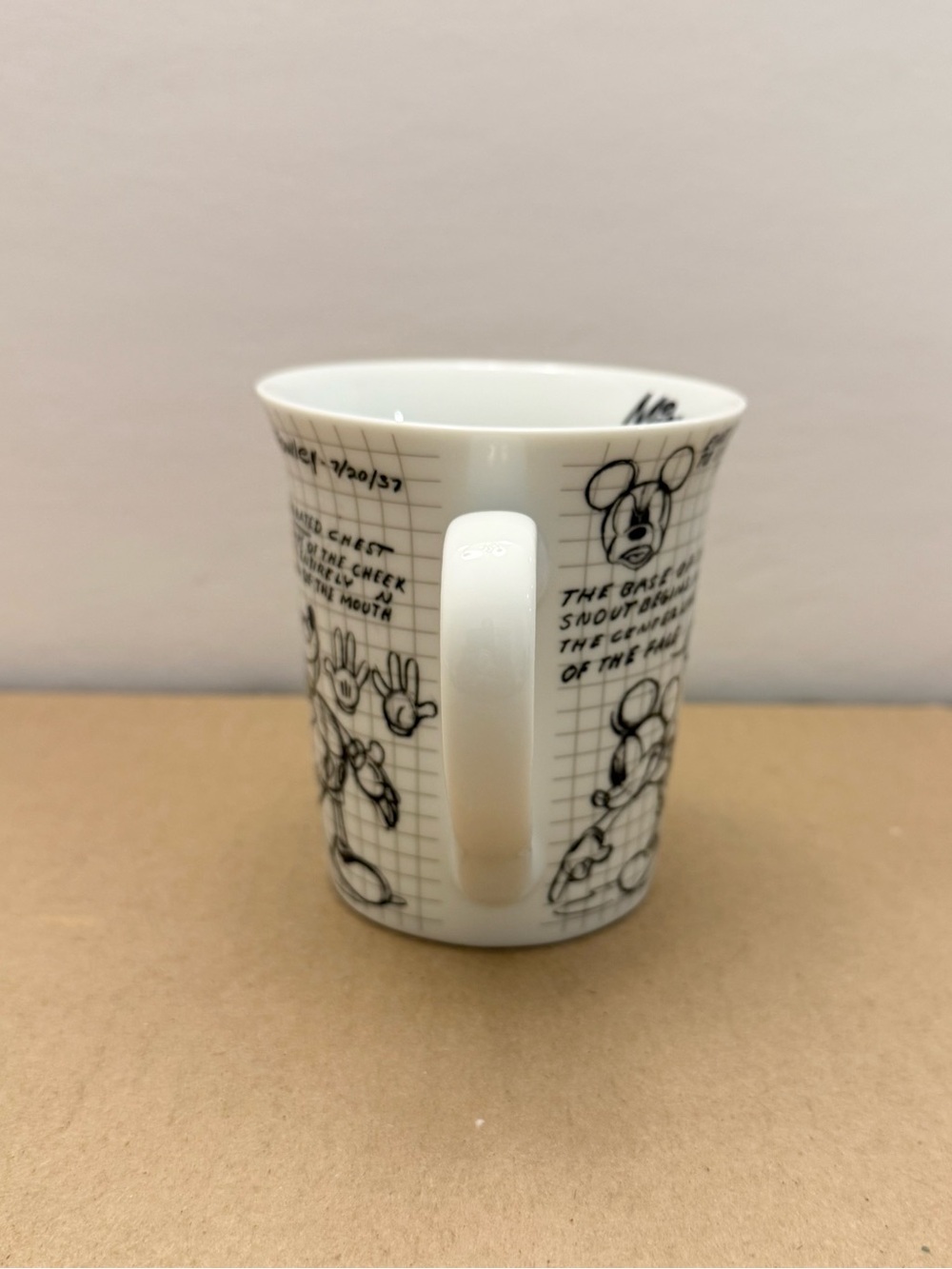 Disney Mickey Mouse Sketchbook Mug Animation Sketch Art Collectible - Picture 2 of 8